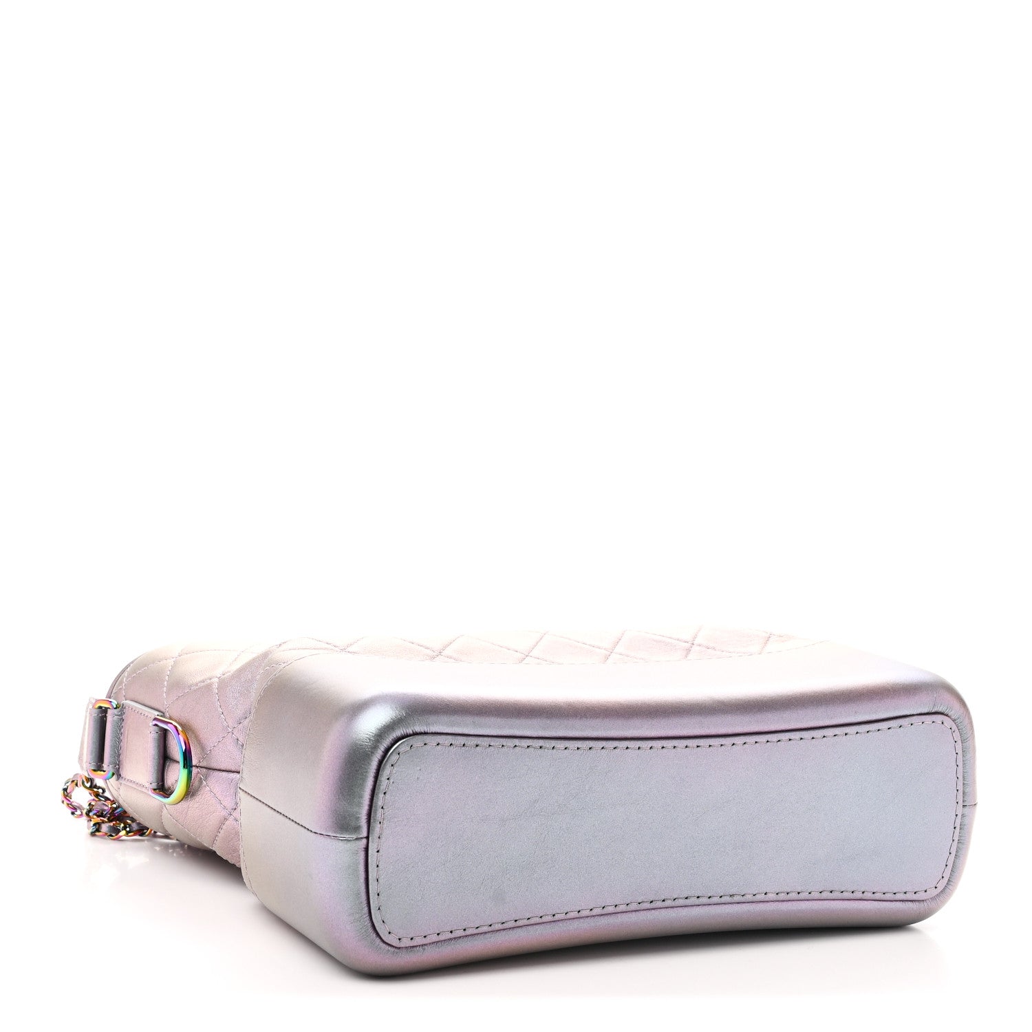 Chanel Iridescent Lambskin Calfskin Quilted Medium Gabrielle Hobo Light Purple 4 of 10