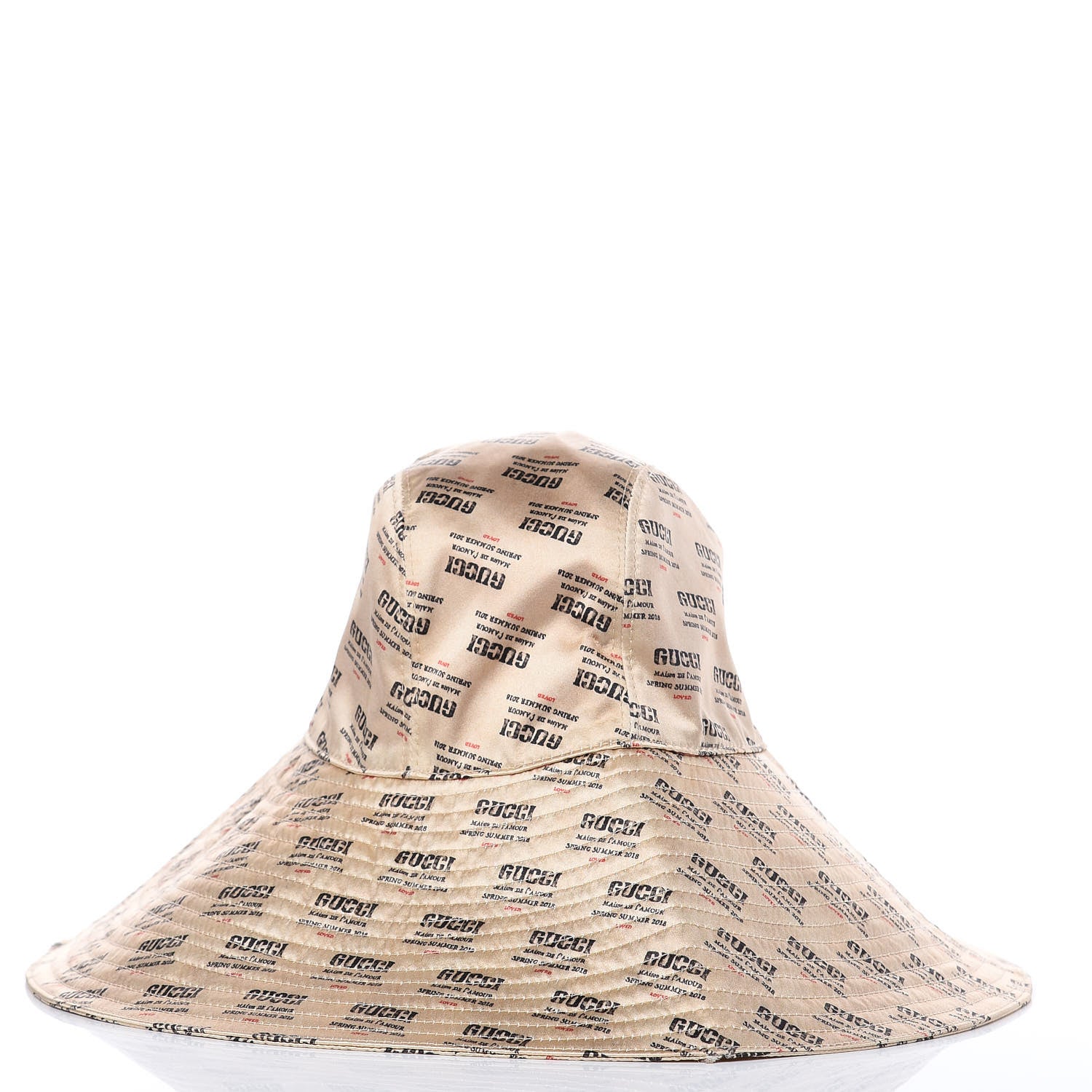 Gucci Silk Stamp Print Bucket Hat 3 of 6