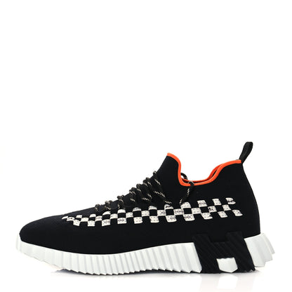 Hermes Flex Maille Bolduc Sneakers 42.5 Black White 1 of 6