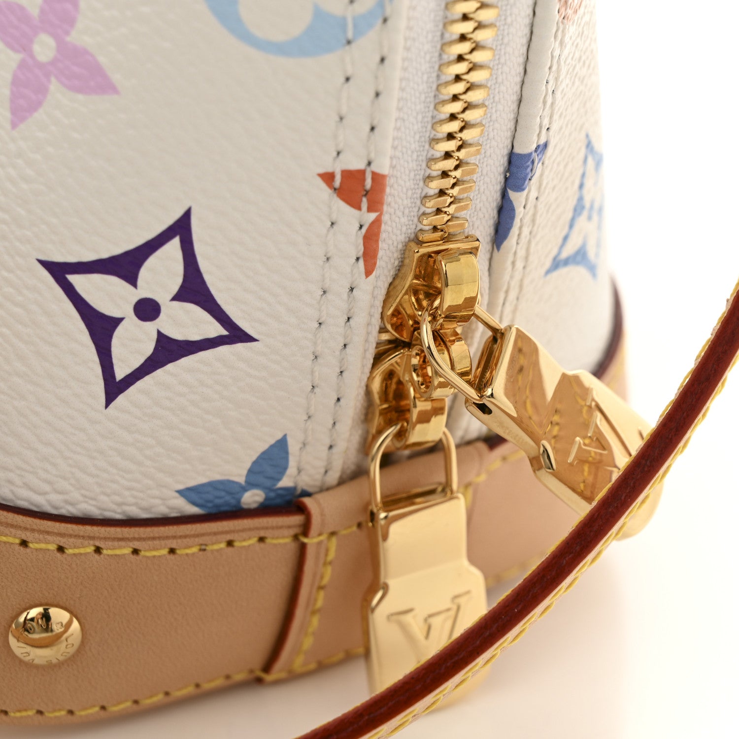 Louis Vuitton LV x TM Monogram Multicolor Alma BB White 1737454