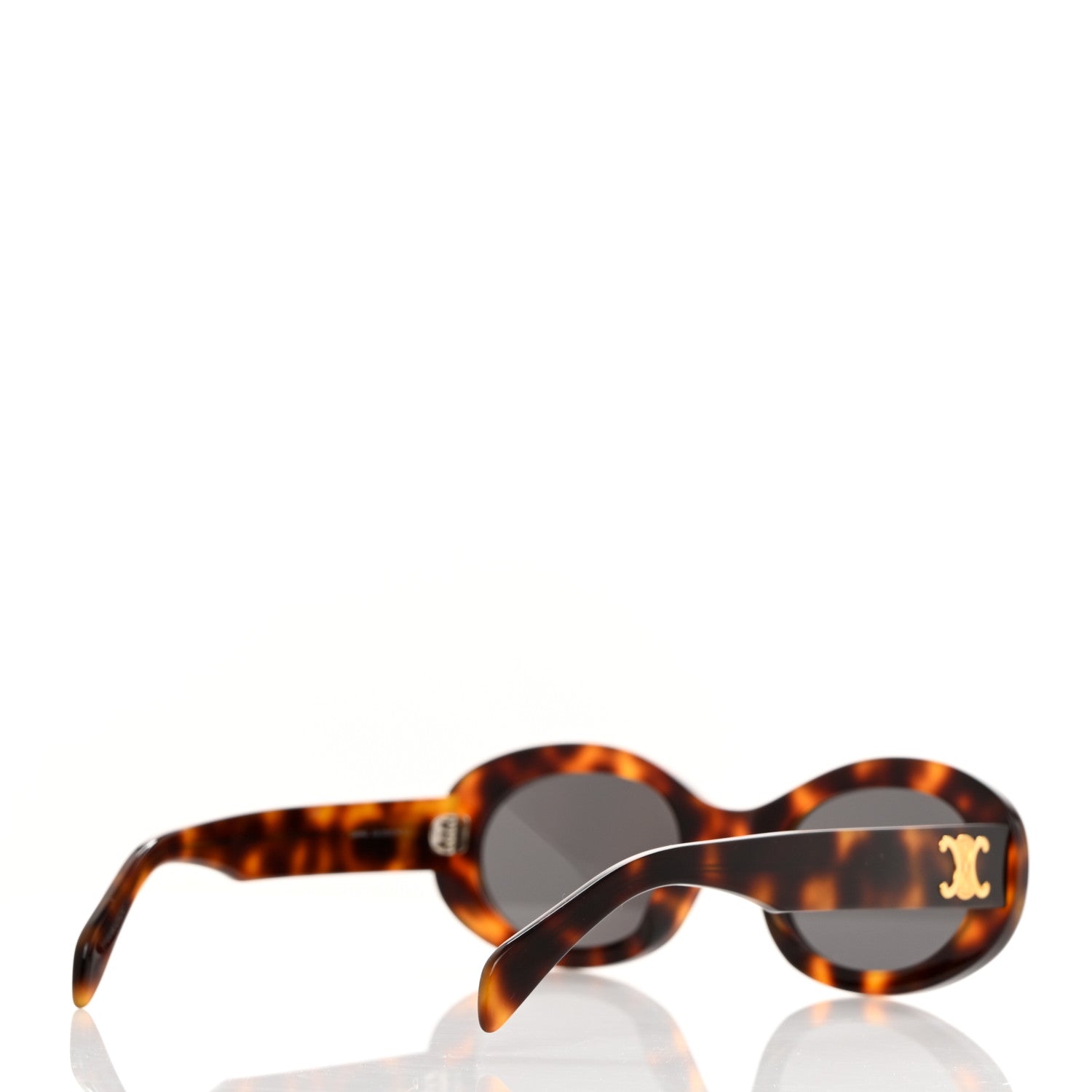 Celine Acetate Triomphe 01 Sunglasses CL 40194U Tortoise 4 of 7