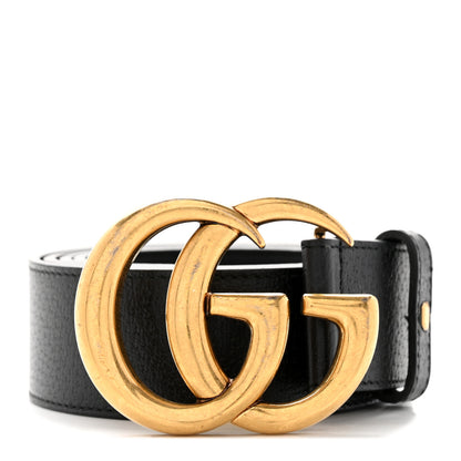 Gucci Textured Calfskin Double G 40mm Belt 100 40 Black 1 of 8