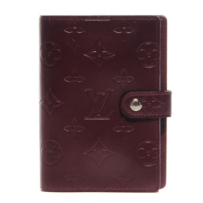 Louis Vuitton Mat Monogram Small Ring Agenda Cover Violet 1 of 7