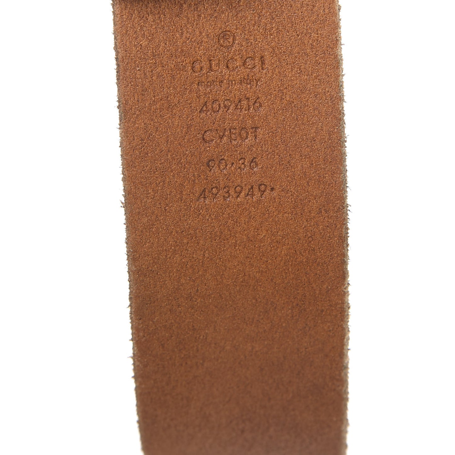 Faded Calfskin Double G 40mm Belt 90 36 Cuir