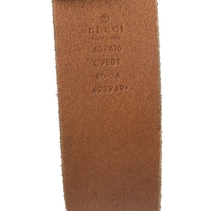 Gucci Faded Calfskin Double G 40mm Belt 90 36 Cuir 5 of 5