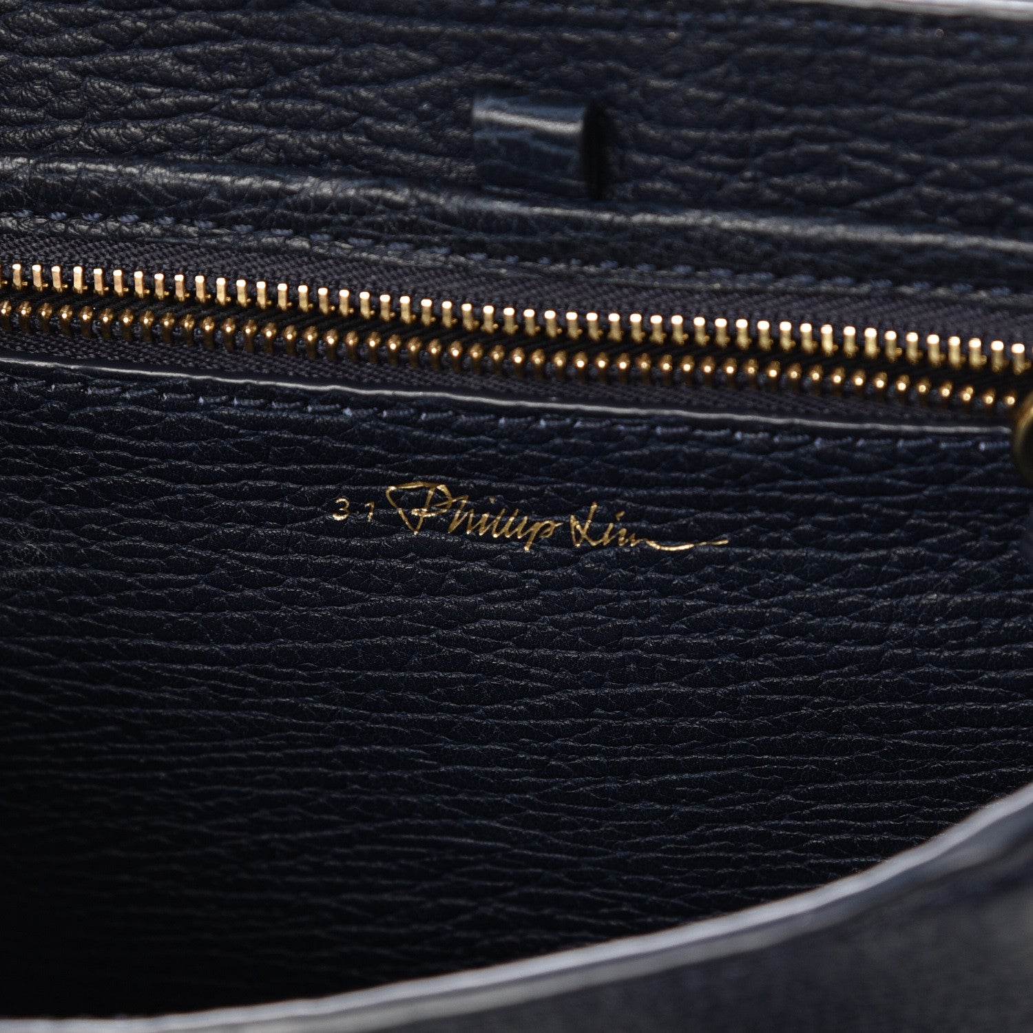 3.1 Phillip Lim 3.1 Textured Calfskin Mini Pashli Satchel Ink 6 of 10