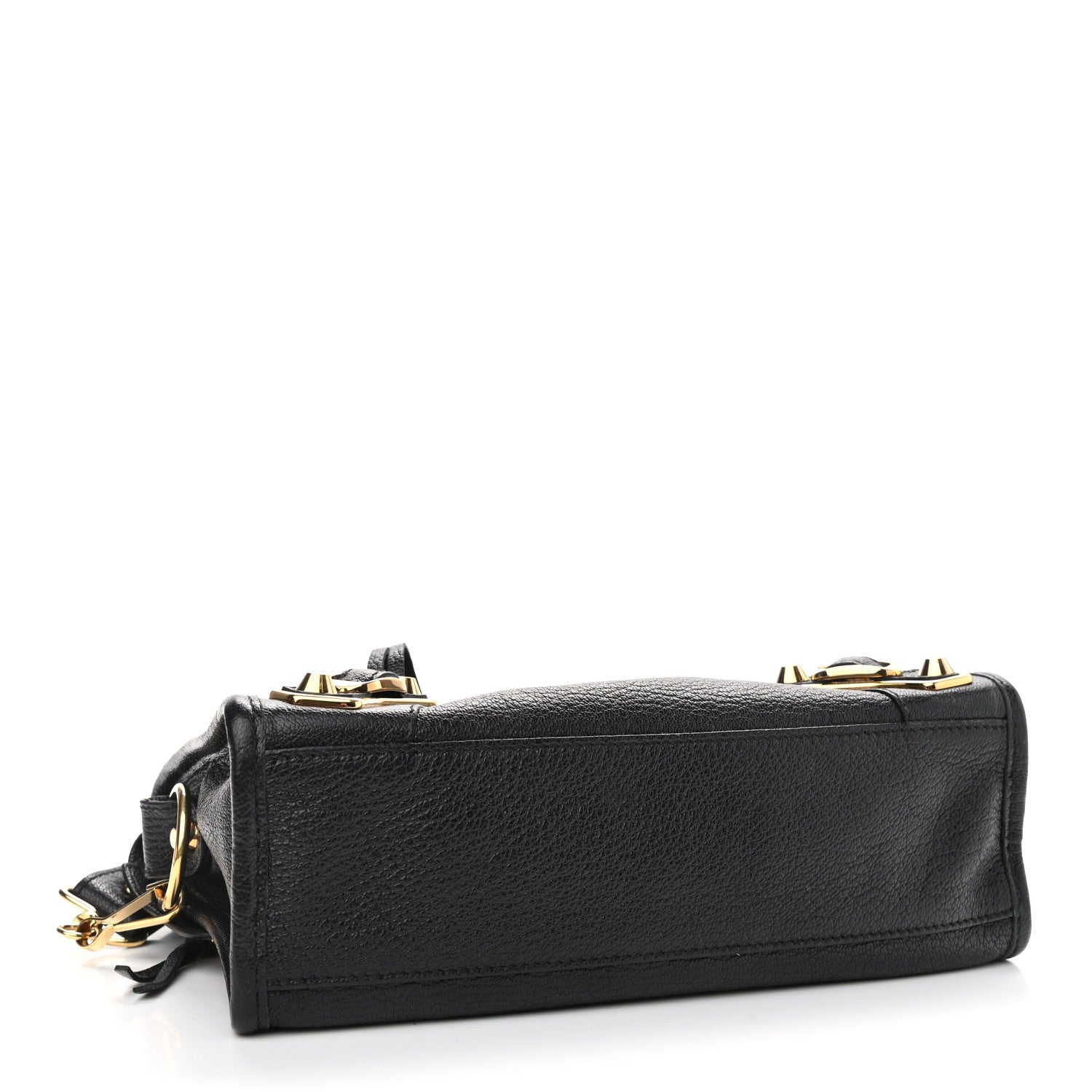Balenciaga Chevre Gold Metallic Edge Hardware Mini City Black 4 of 11
