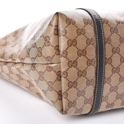 Gucci Crystal Monogram Medium Joy Tote Beige Ebony Testa di Moro 20 of 29