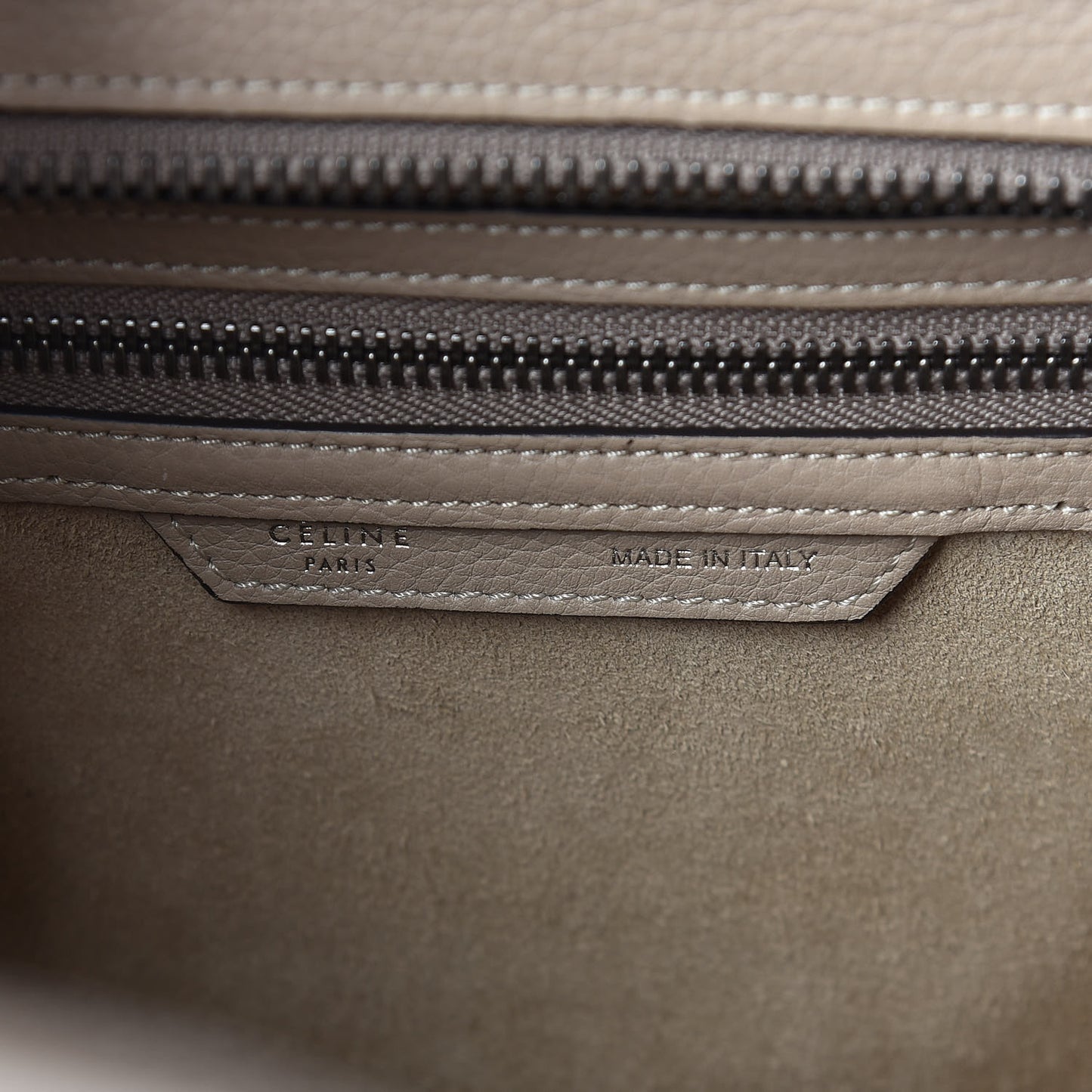 Drummed Calfskin Micro Luggage Dune