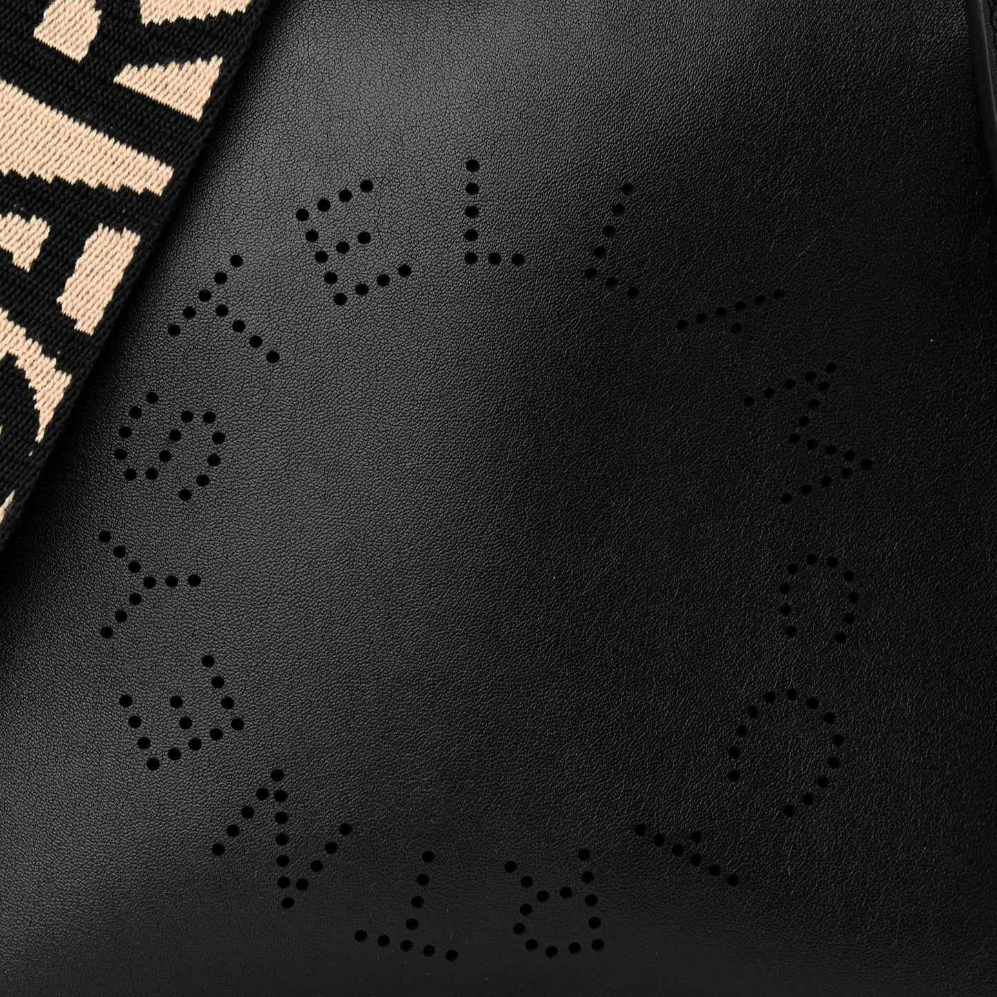 Eco Alter Nappa Perforated Logo Mini Crossbody Black