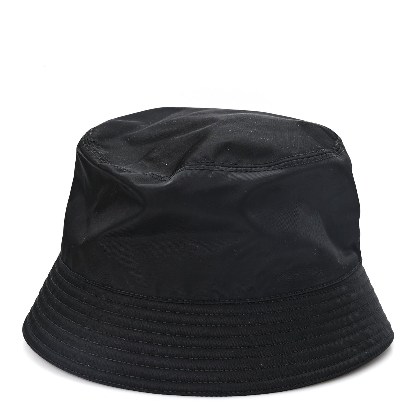Re-Nylon Metal Triangle Logo Womens Bucket Hat XXL Black