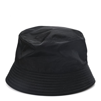 Prada Re-Nylon Metal Triangle Logo Womens Bucket Hat XXL Black 5 of 10