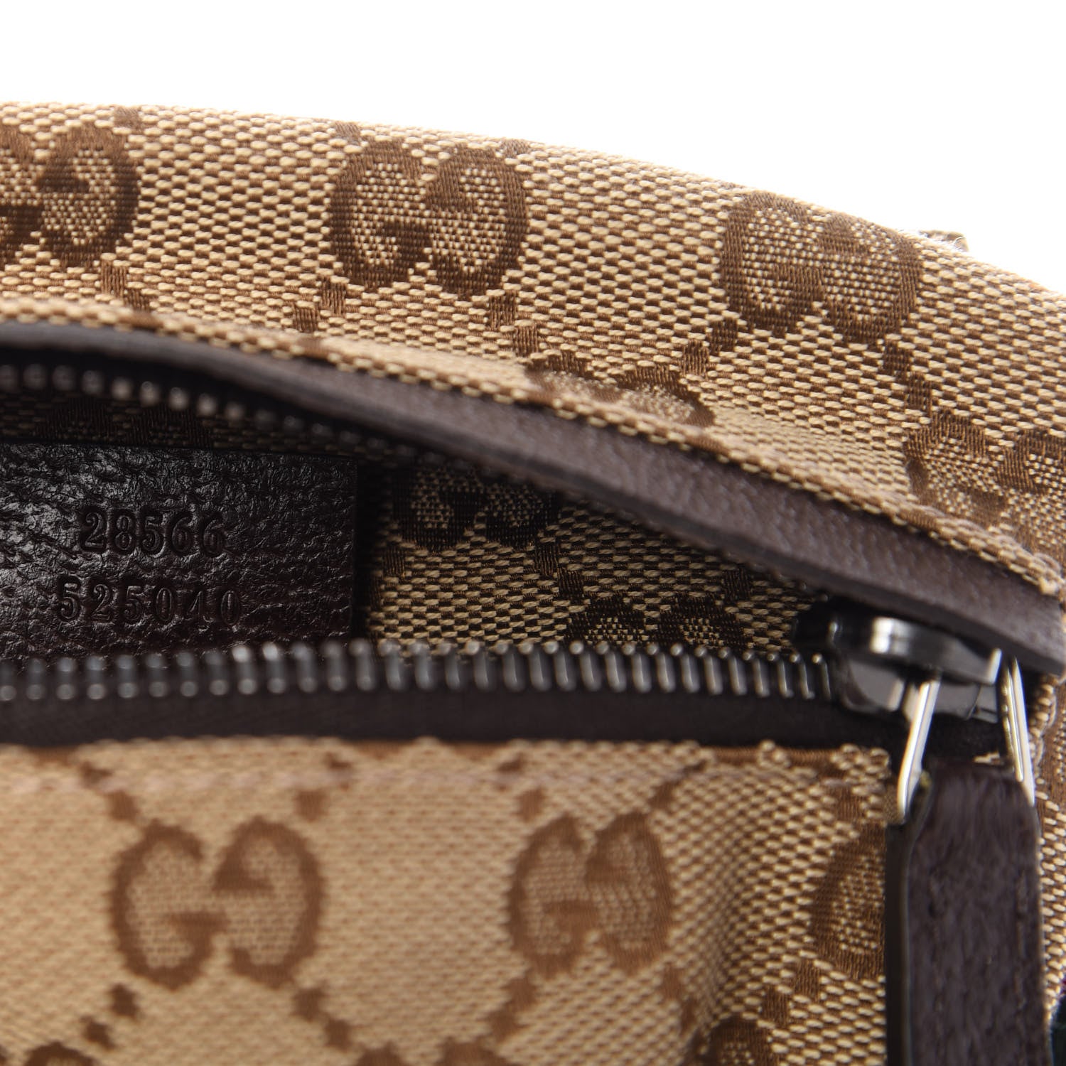 Gucci GG Monogram Double Pocket Belt Bag Dark Brown 10 of 10
