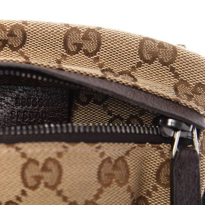 Gucci GG Monogram Double Pocket Belt Bag Dark Brown 10 of 10