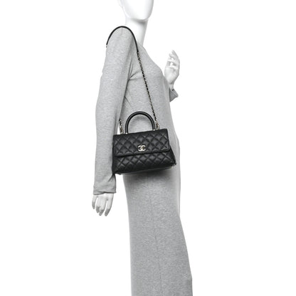 Chanel Caviar Quilted Mini Coco Handle Flap Black 2 of 14