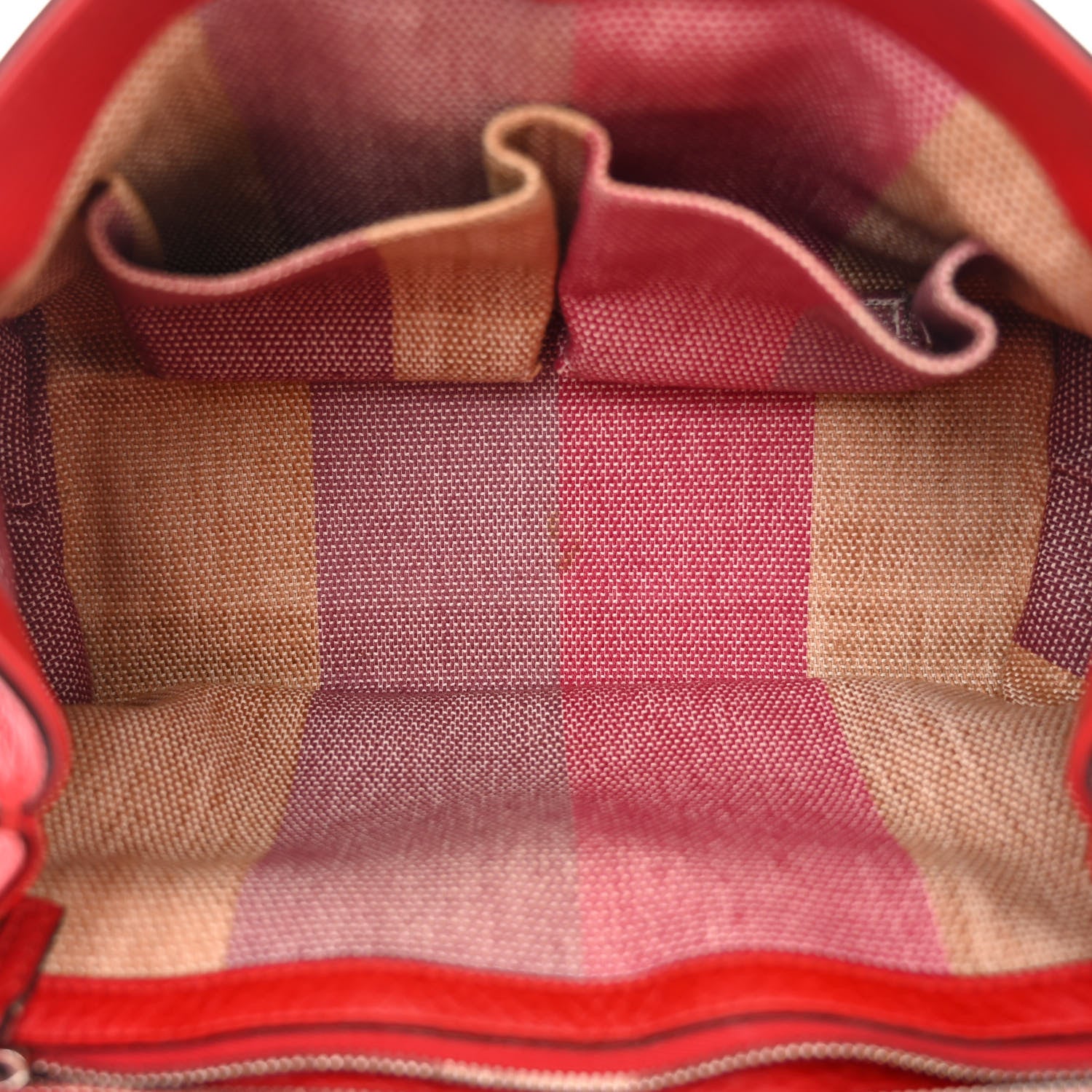 Gucci Cellarius Calfskin Small Bamboo Daily Top Handle Bag Hibiscus Red 5 of 9