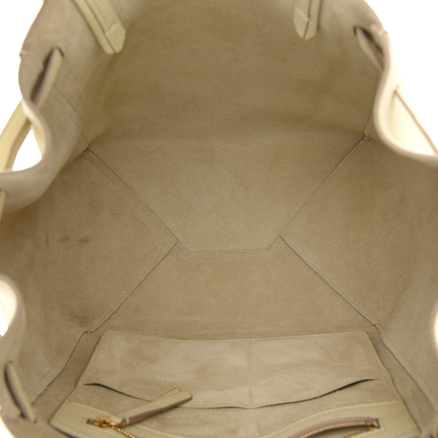 Soft Grained Calfskin Small Belt Cabas Phantom Vanilla