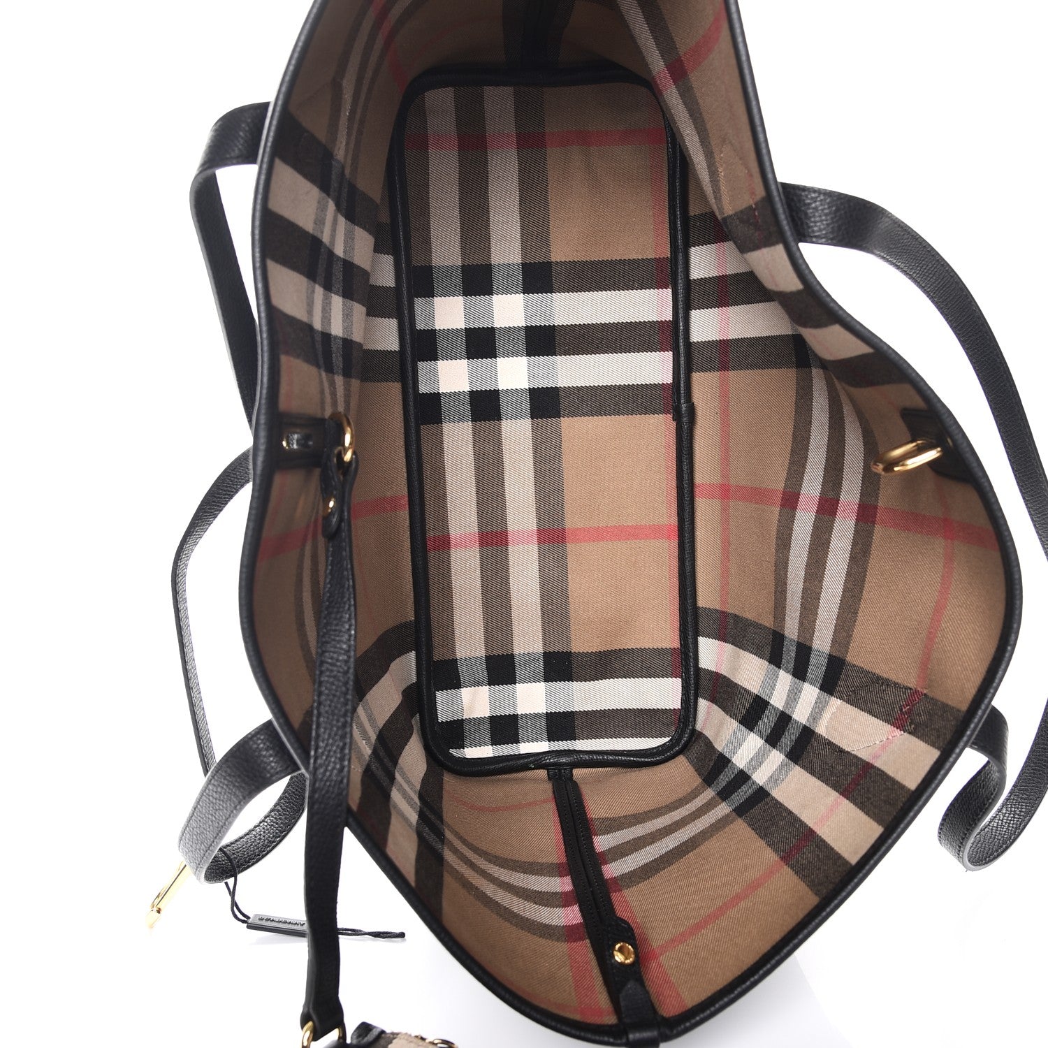 Burberry Grainy Calfskin Medium Honeybrook Tote Black 6 of 11