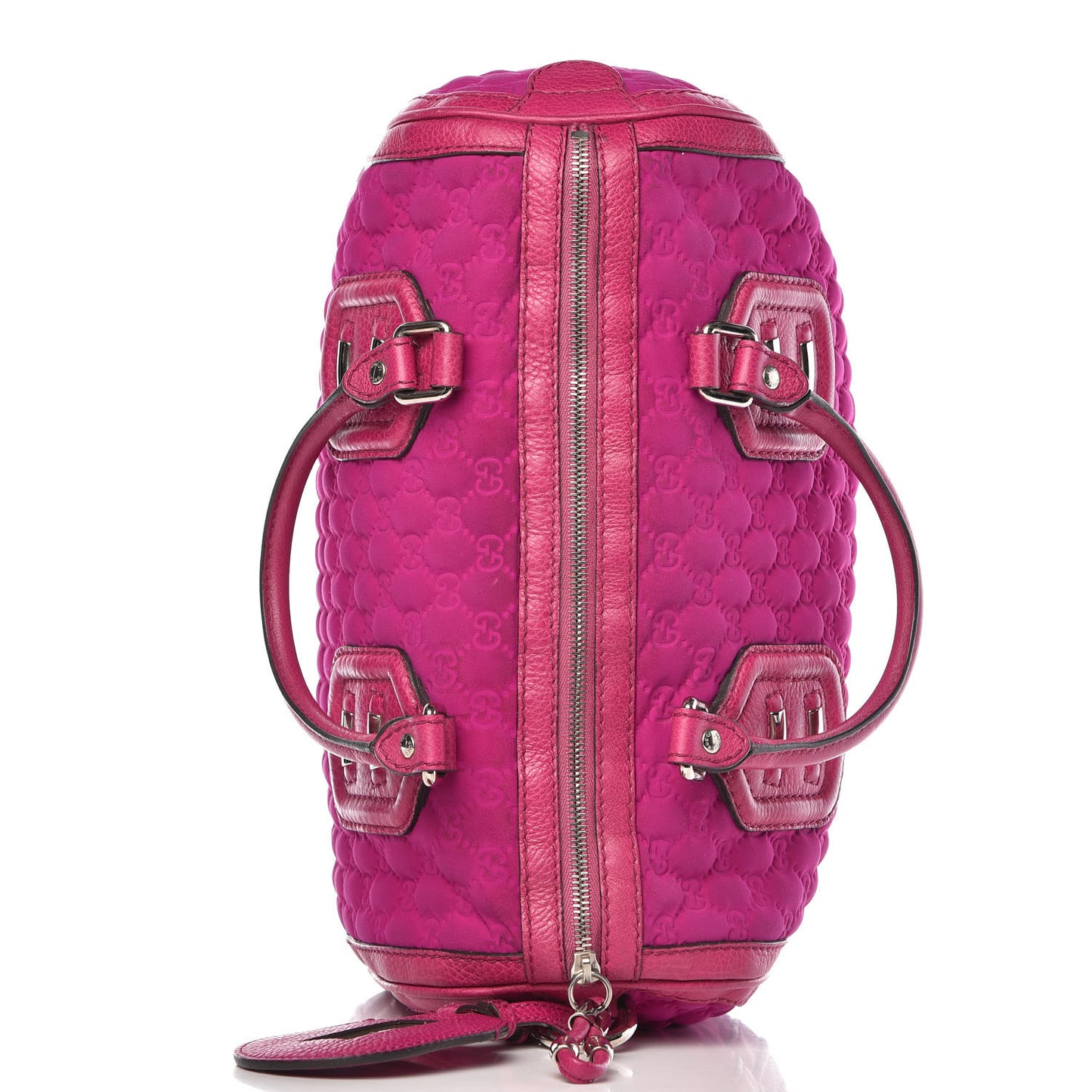 Guccissima Neoprene Techno Tag Medium Boston Magenta