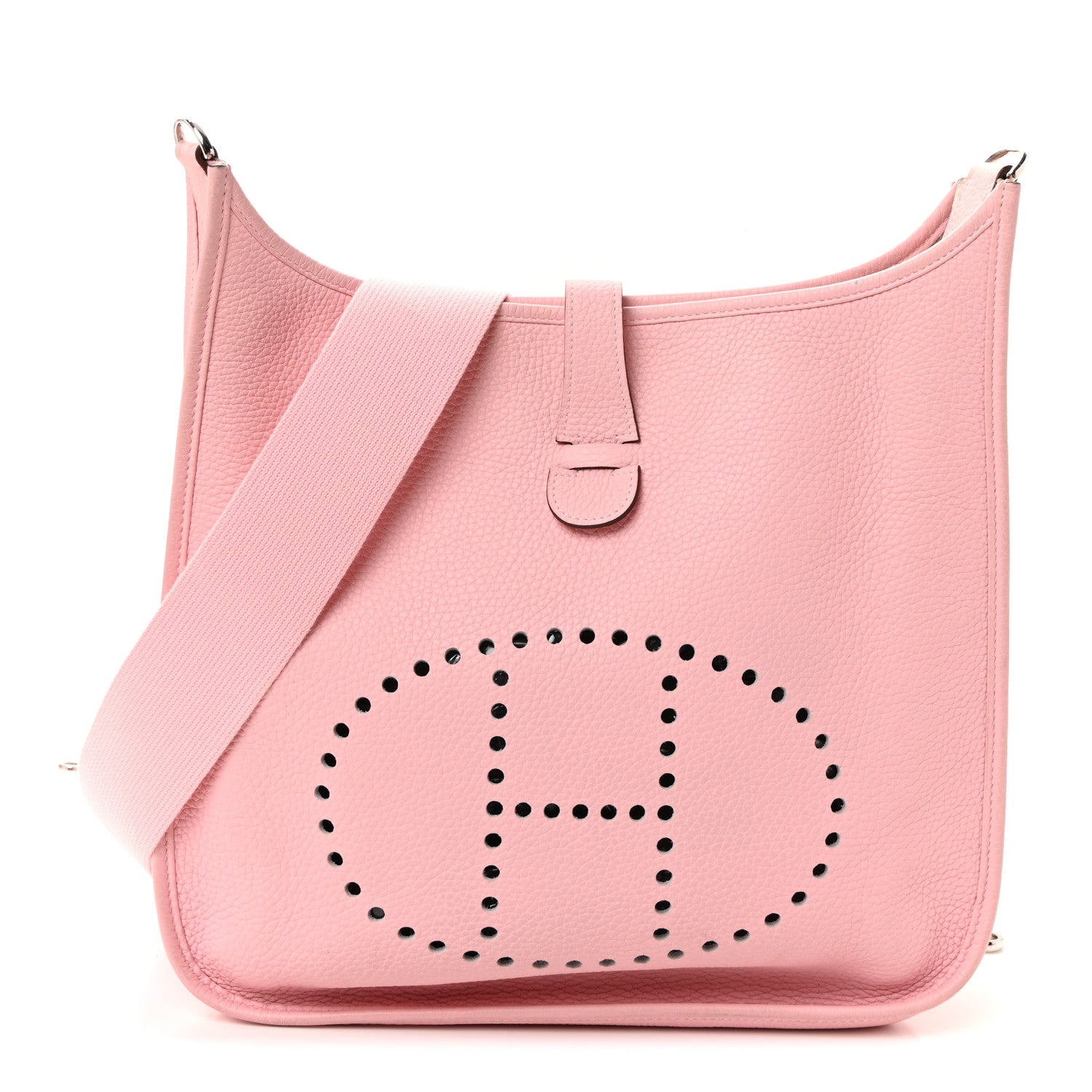 Hermes Taurillon Clemence Evelyne III GM Rose Sakura 1 of 9
