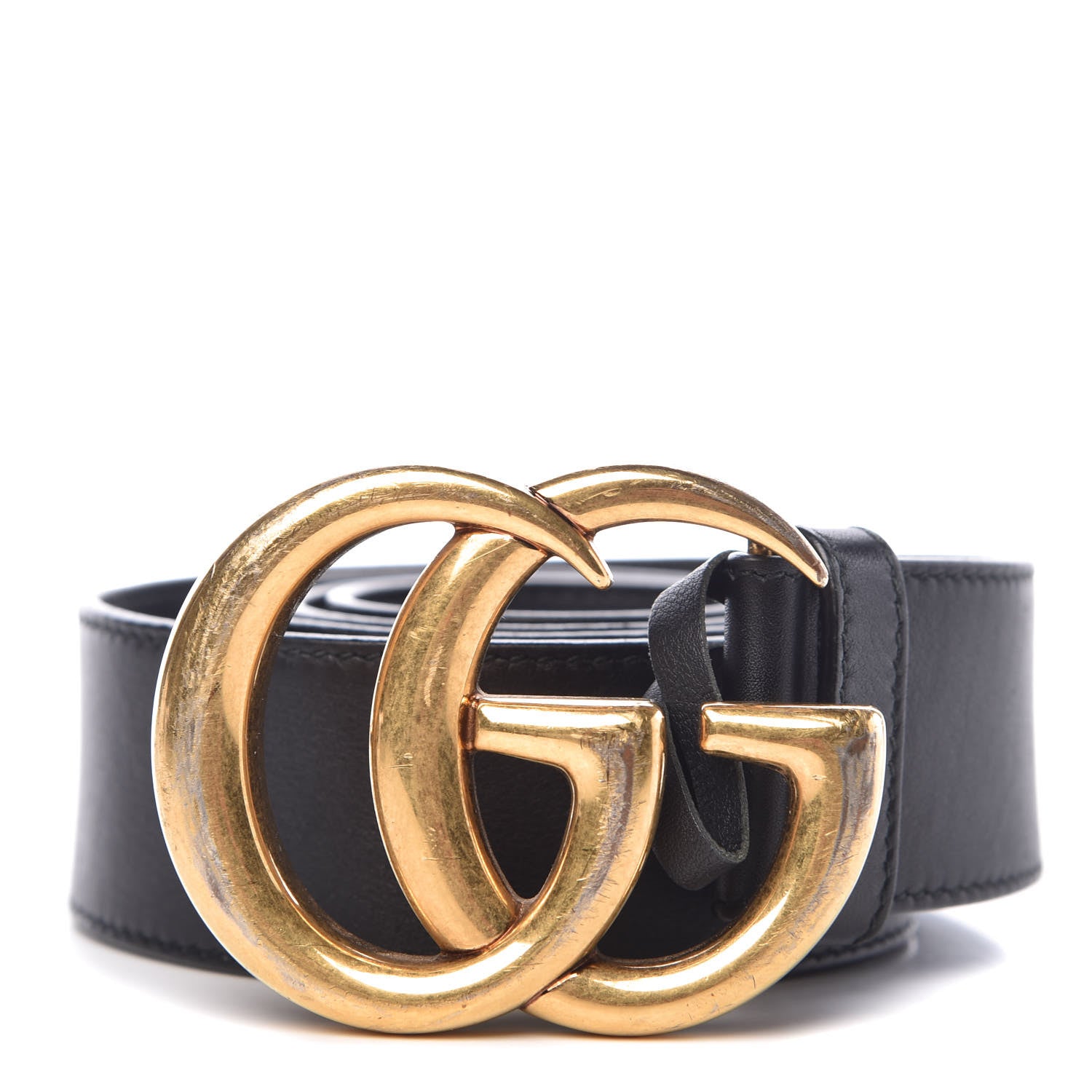 Gucci Calfskin Double G 40mm Belt 85 34 Black 1 of 7