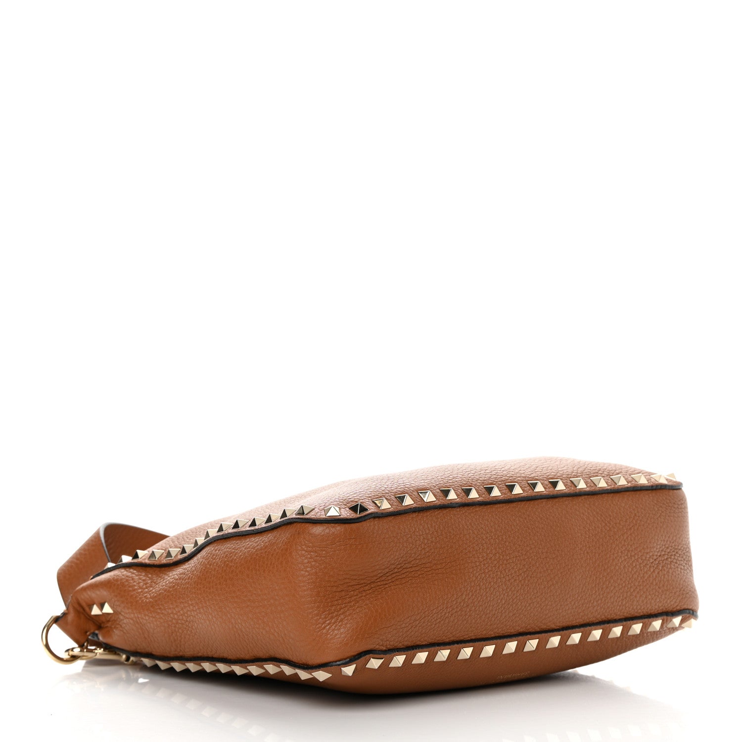 Valentino Garavani Pebbled Calfskin Small Rockstud Flip-Lock Messenger Bag Light Cuir 4 of 16