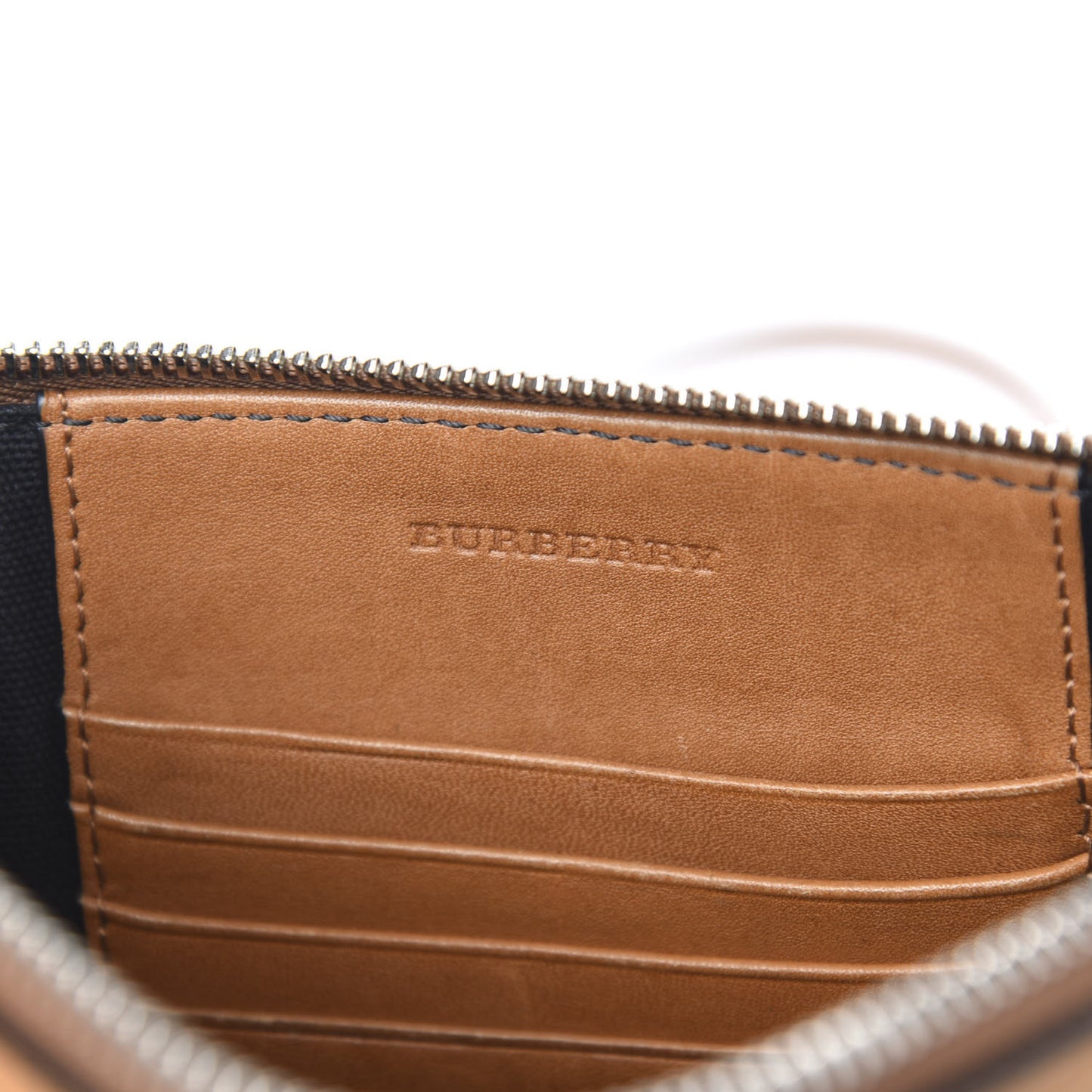 Mega Check Peyton Crossbody Clutch Bag Saddle Brown