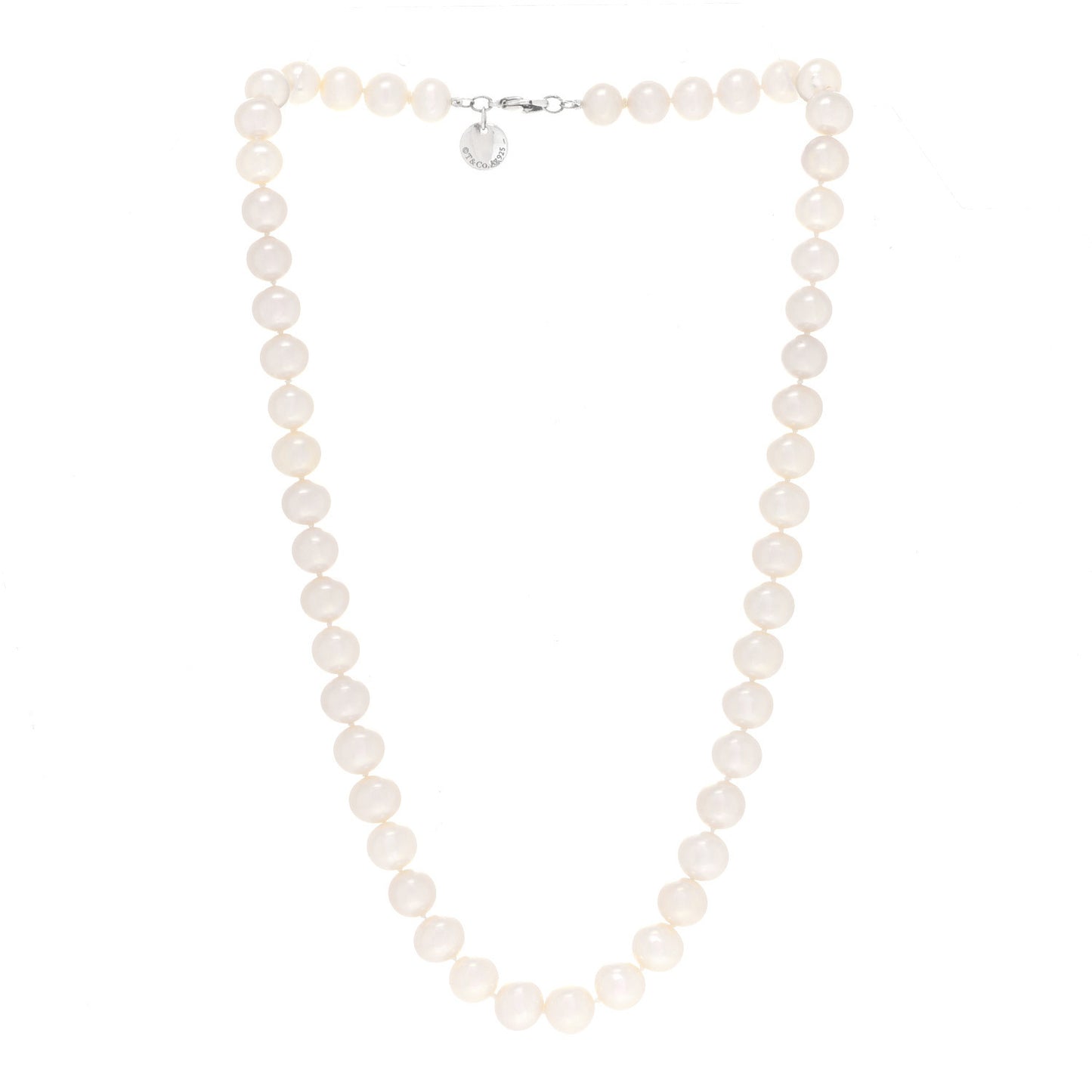 Sterling Silver Freshwater Cultured Pearl 9-10mm Ziegfeld Necklace