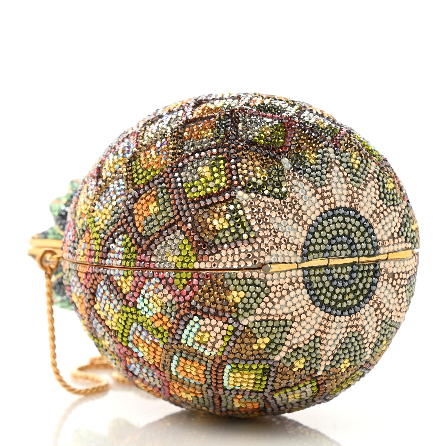 Judith Leiber Crystal Pineapple Minaudiere Clutch Multicolor 4 of 9