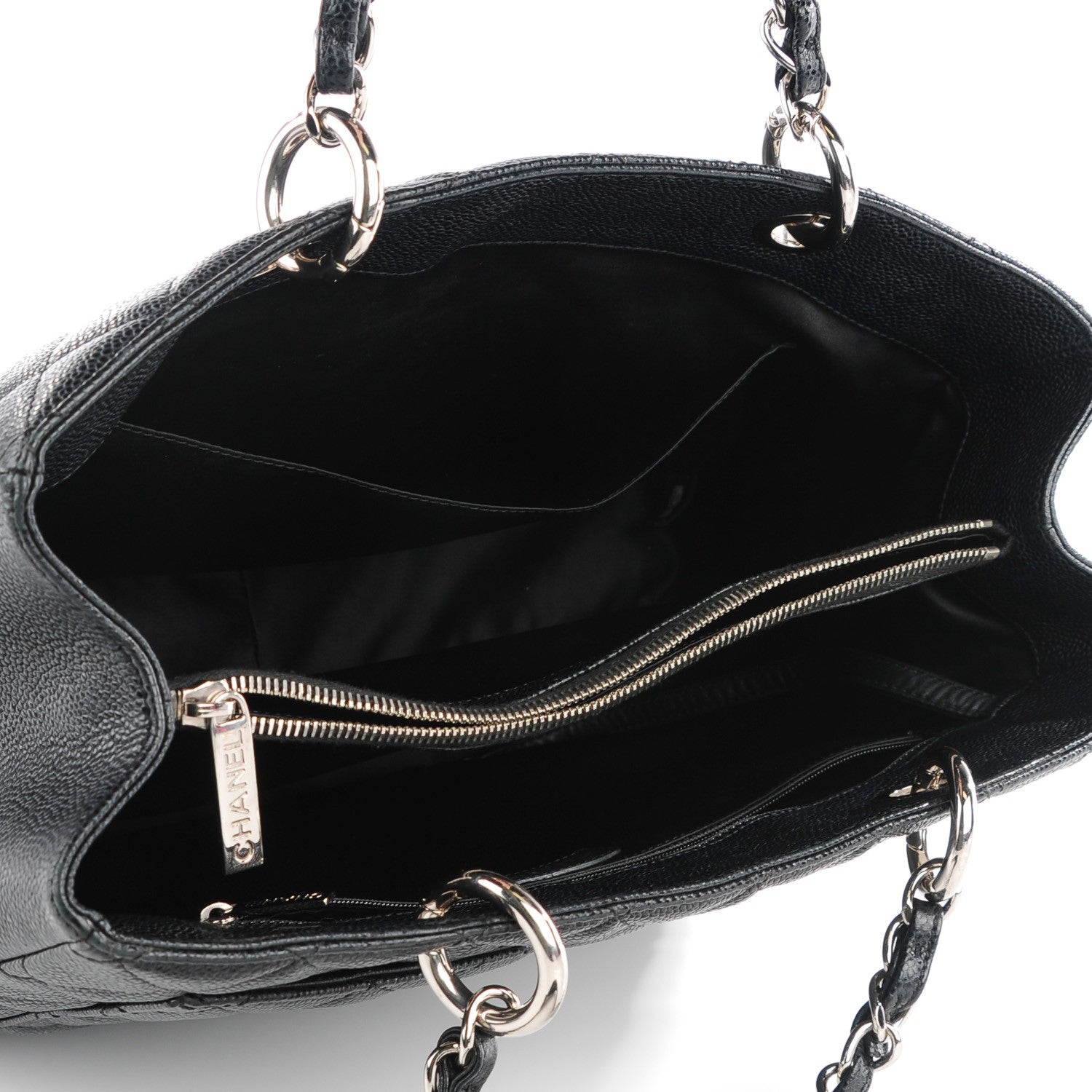 Chanel Caviar Quilted Grand Shopping Tote GST Black 5 of 7