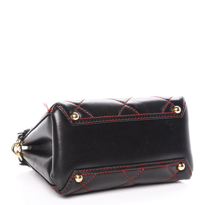 Burberry Lambskin Quilted Baby Banner Tote Black 4 of 10
