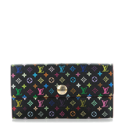 Louis Vuitton Monogram Multicolor Sarah Wallet Black 1 of 8