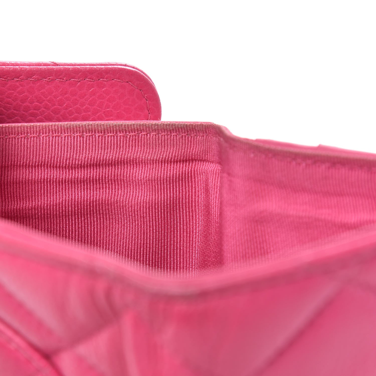 Chanel Caviar Quilted Large Flap Wallet Pink 14 of 15