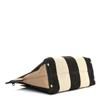 Burberry Calfskin Wool Cashmere Vintage Check Medium Society Tote Archive Beige 4 of 11