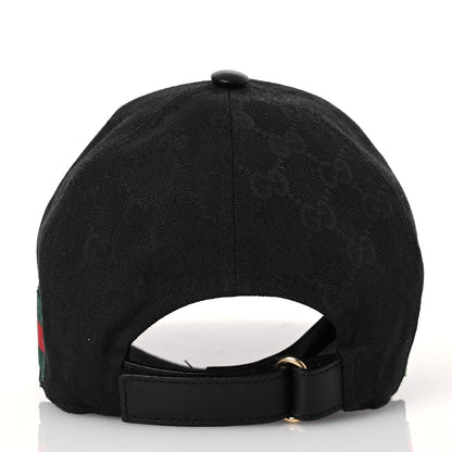 Gucci Monogram Web Baseball Hat M Black 6 of 12