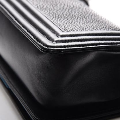 Chanel Galuchat Stingray Small Boy Flap Black 10 of 10