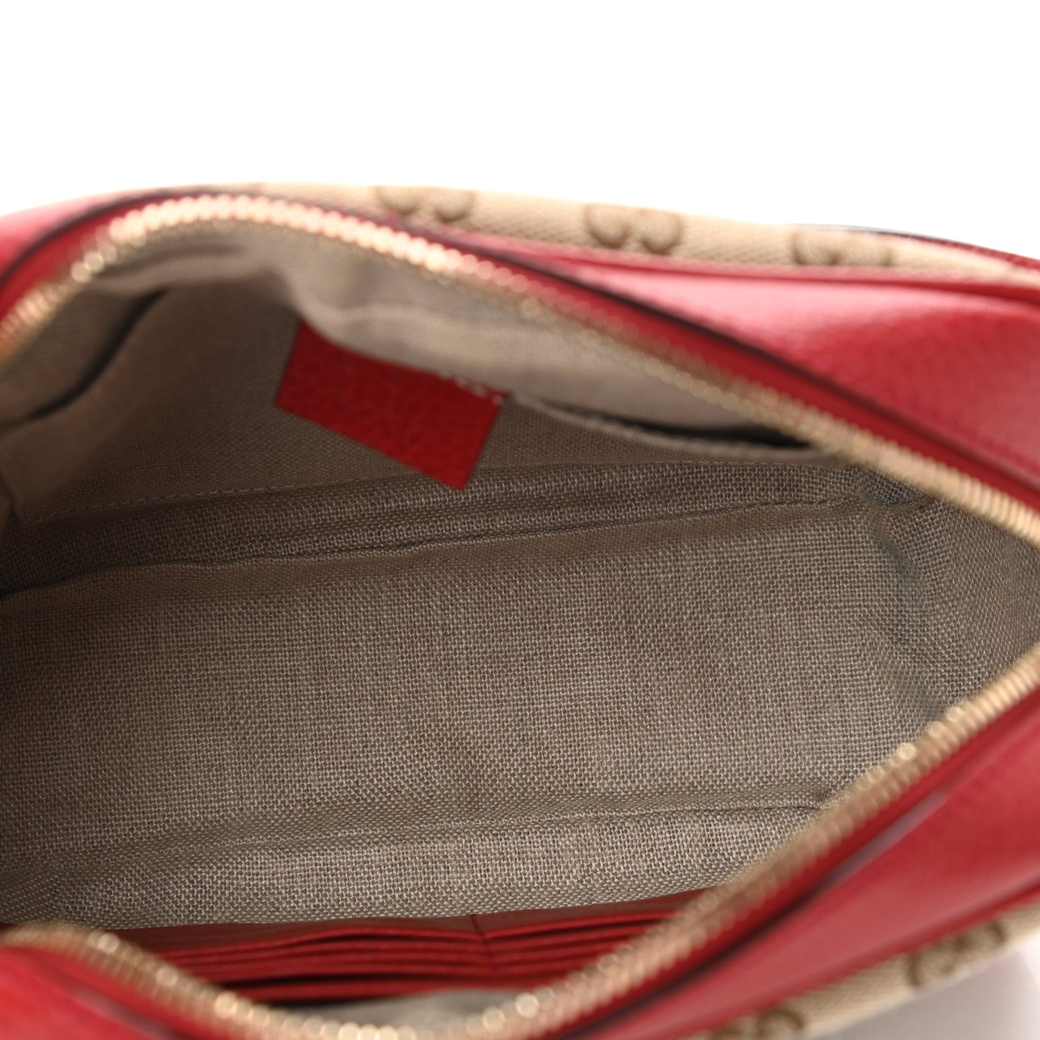Gucci Monogram Mini Bree Messenger Bag Red 5 of 10