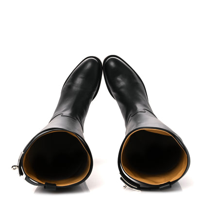 Hermes Box Kelly Jumping Boots 38.5 Black 2 of 11