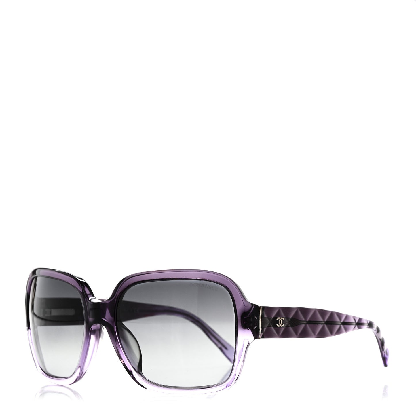 Quilted CC Mod Sunglasses 5124 Purple