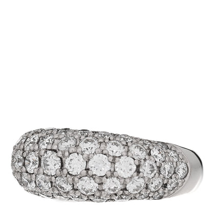 Parker & West by FASHIONPHILE Platinum Diamond 2.01ctw Five Row Half Eternity Dome Band Ring  51 5.75 3 of 10