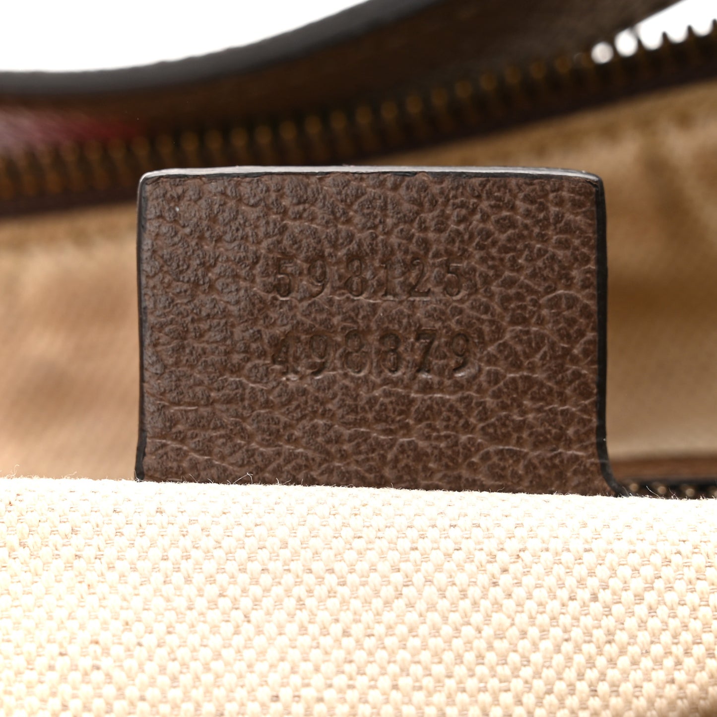 GG Supreme Monogram Web Small Ophidia Half Moon Hobo Brown