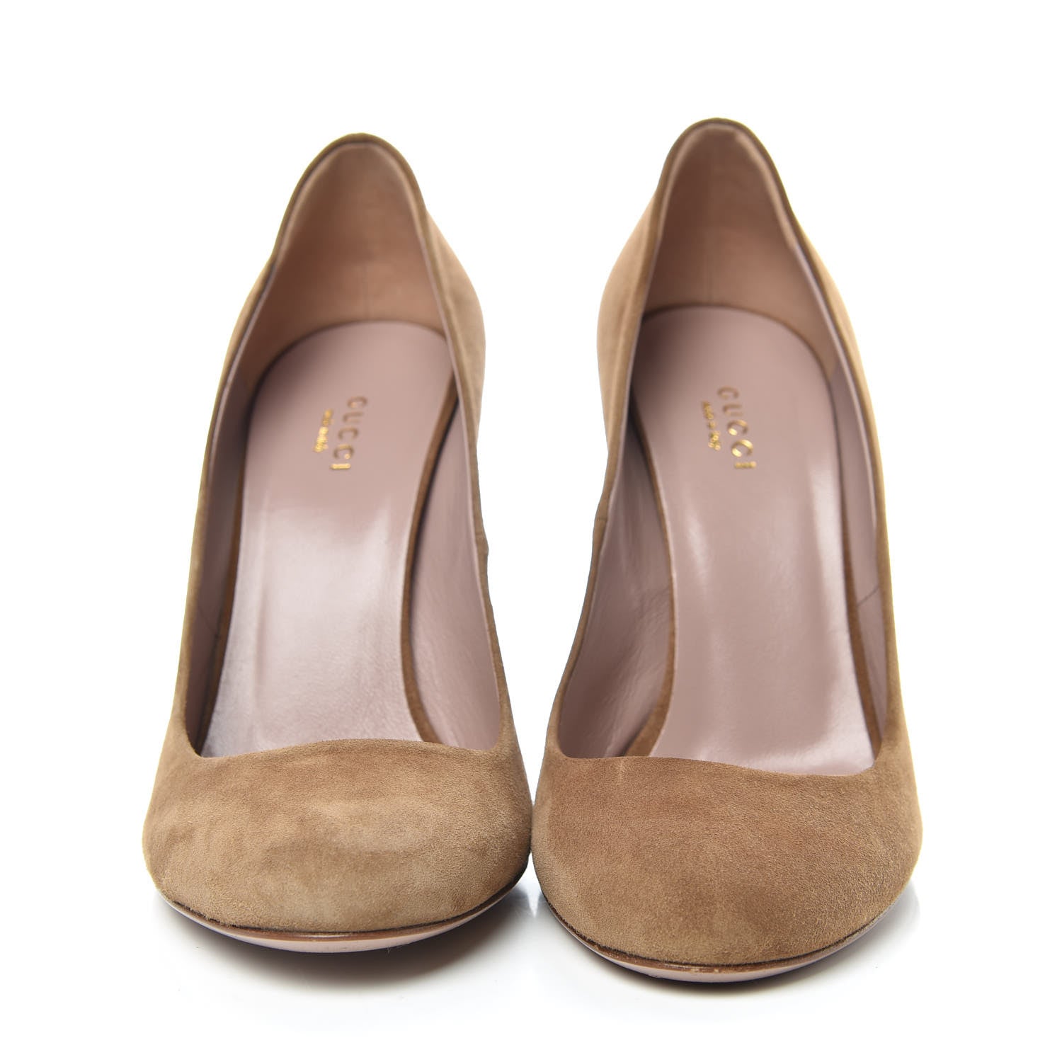 Gucci Suede Dahlia Bamboo Pumps 39 Beige 2 of 10