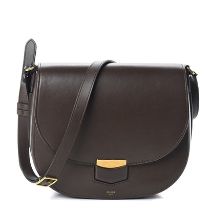 Celine Supersoft Calfskin Medium Trotteur Wood 1 of 10