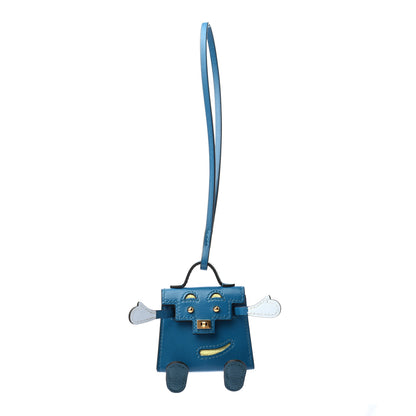 Hermes Tadelakt Chevre Mysore Kelly Quelle Idole Bag Charm Bleu Izmir Jaune Bourgeon Bleu Brume Vert Bosphore 1 of 4