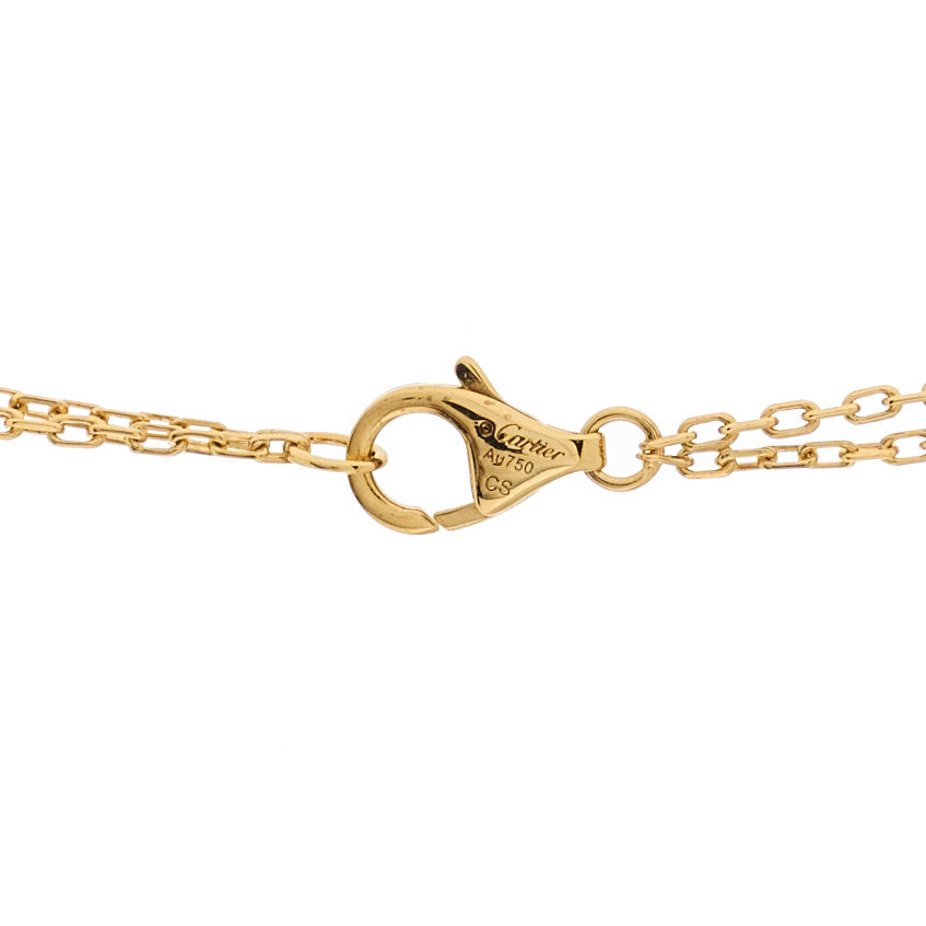 Cartier 18K Yellow Gold 2 Diamond LOVE Necklace 4 of 6