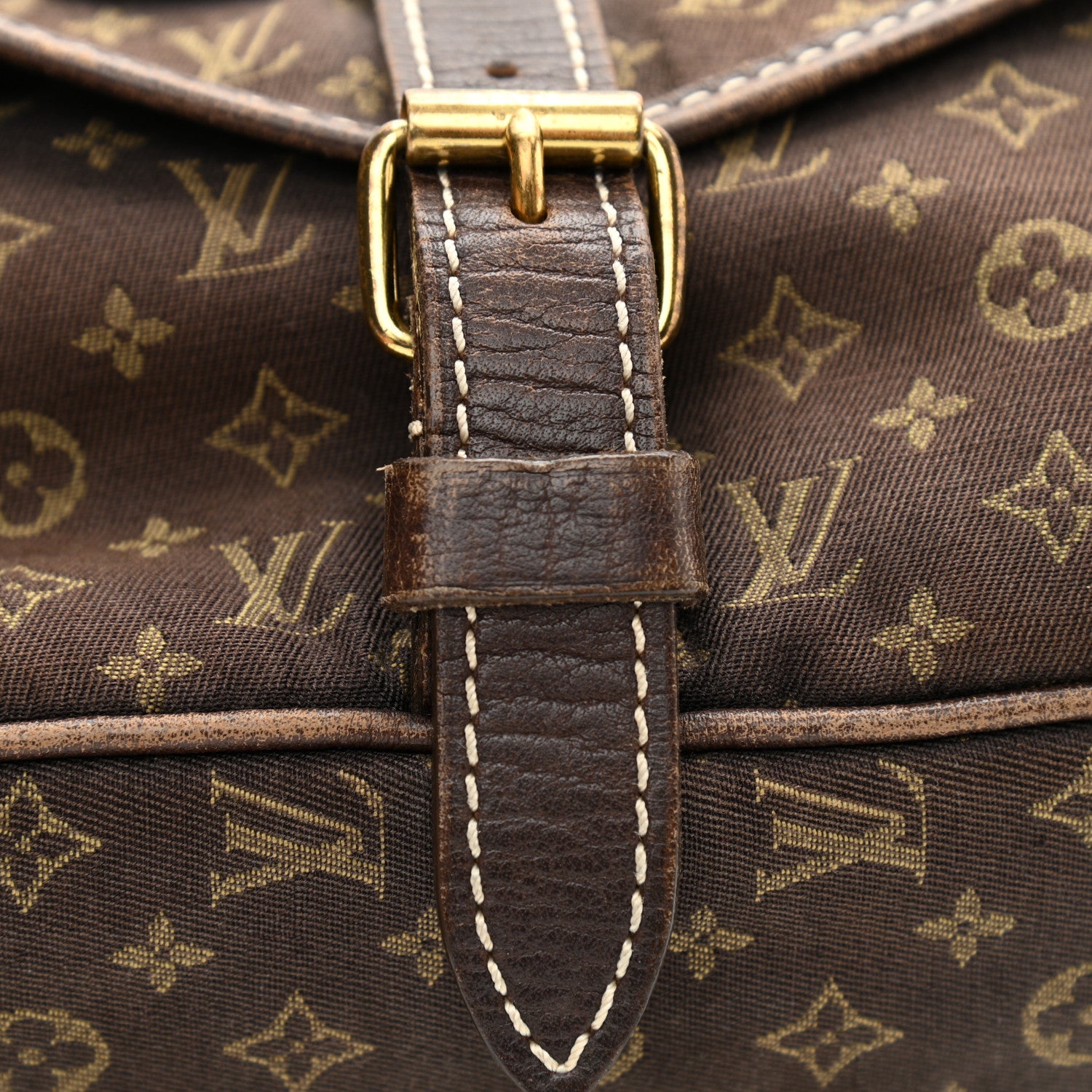 Louis Vuitton Monogram Mini Lin Saumur Ebene 11 of 18