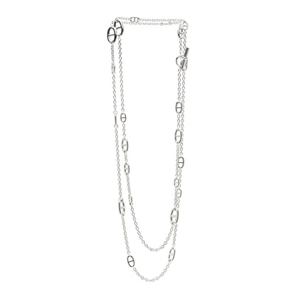 Hermes Sterling Silver Farandole Necklace 160 3 of 4