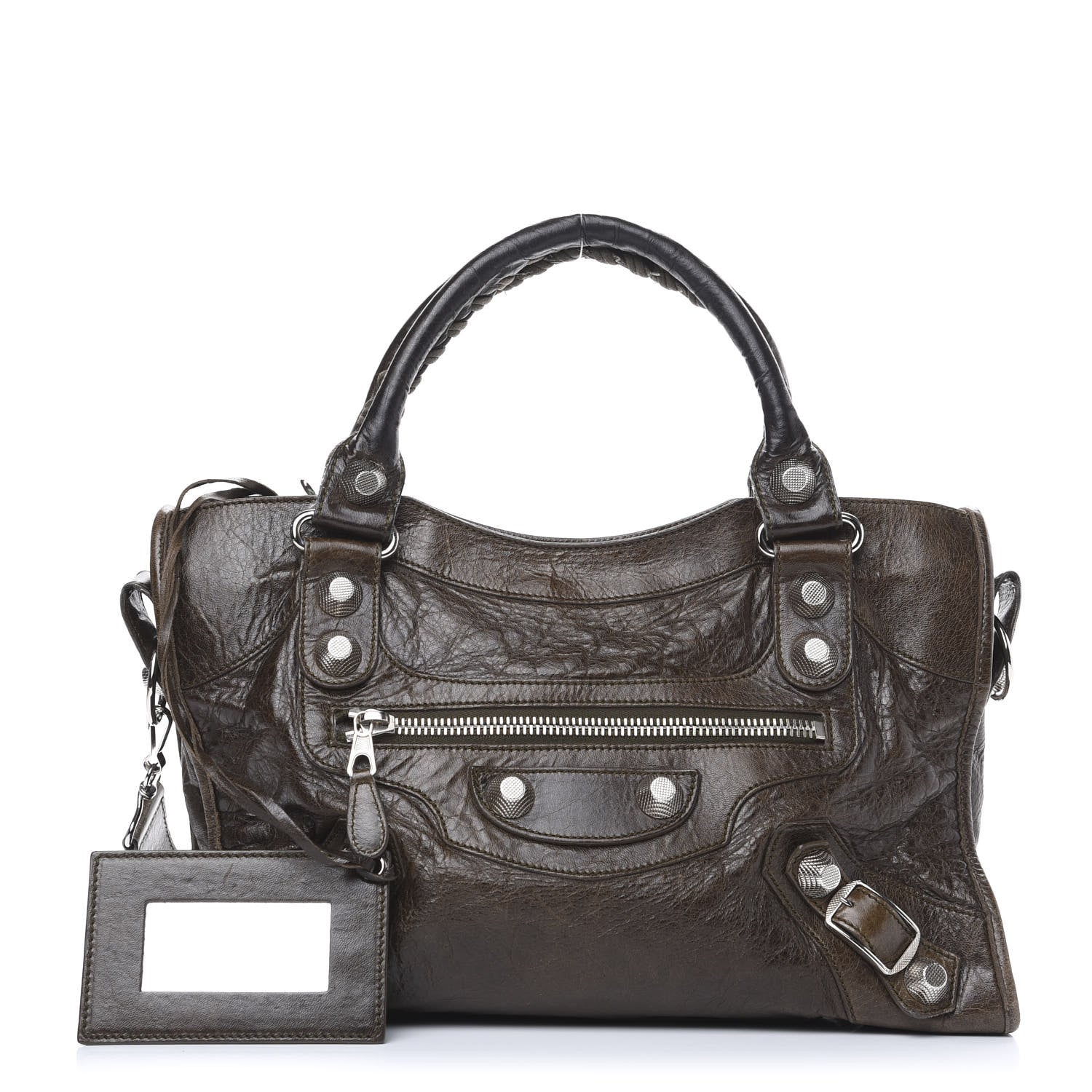 Balenciaga Chevre Giant 21 Silver Hardware City Vert Fonce 1 of 14
