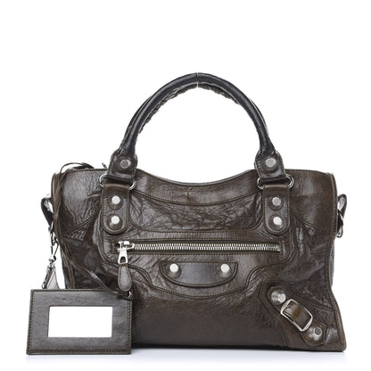 Balenciaga Chevre Giant 21 Silver Hardware City Vert Fonce 1 of 14