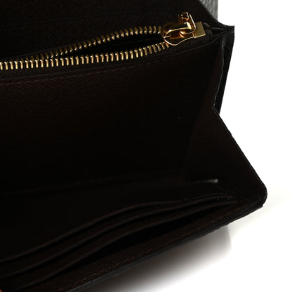 Louis Vuitton Damier Ebene Normandy Wallet Black 8 of 10